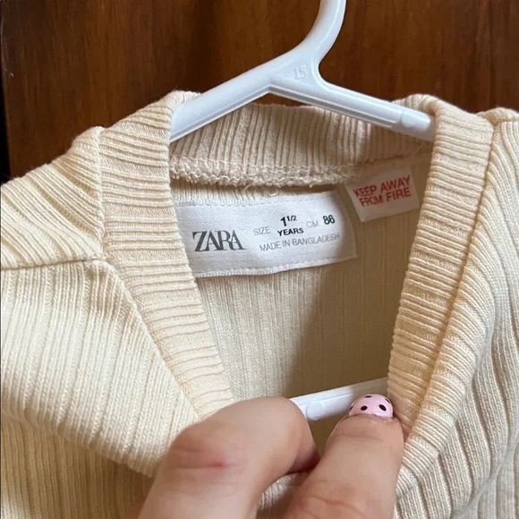 Zara ribbed long sleeve top - Picture 2 of 3